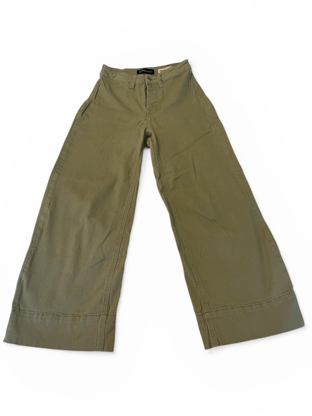 BCBGeneration Sage High Rise Wide Leg Crop Pants Minimalist Chic Casual 24 - Picture 2 of 10